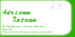 adrienn kotvan business card